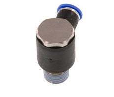 6mm x R1/4'' 90 graden L-vorm Messing/PA 66 Insteekfitting Buitendraad Draaibaar NBR [2 Stuks]