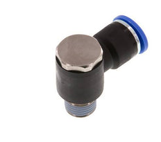 10mm x R1/4'' 90 graden L-vorm Messing/PA 66 Insteekfitting Buitendraad Draaibaar NBR [2 Stuks]