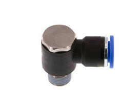 10mm x R1/4'' 90 graden L-vorm Messing/PA 66 Insteekfitting Buitendraad Draaibaar NBR [2 Stuks]