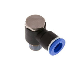 10mm x R1/4'' 90 graden L-vorm Messing/PA 66 Insteekfitting Buitendraad Draaibaar NBR [2 Stuks]