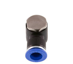 10mm x R1/4'' 90 graden L-vorm Messing/PA 66 Insteekfitting Buitendraad Draaibaar NBR [2 Stuks]