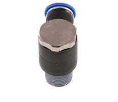 10mm x R3/8'' 90 graden L-vorm Messing/PA 66 Insteekfitting Buitendraad Draaibaar NBR