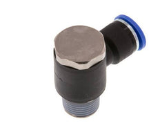 10mm x R3/8'' 90 graden L-vorm Messing/PA 66 Insteekfitting Buitendraad Draaibaar NBR