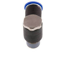 12mm x R3/8'' 90 graden L-vorm Messing/PA 66 Insteekfitting Buitendraad Draaibaar NBR