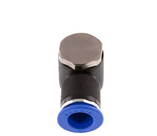 12mm x R3/8'' 90 graden L-vorm Messing/PA 66 Insteekfitting Buitendraad Draaibaar NBR
