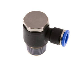 10mm x R1/2'' 90 graden L-vorm Messing/PA 66 Insteekfitting Buitendraad Draaibaar NBR