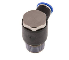 10mm x R1/2'' 90 graden L-vorm Messing/PA 66 Insteekfitting Buitendraad Draaibaar NBR