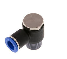 12mm x R1/2'' 90 graden L-vorm Messing/PA 66 Insteekfitting Buitendraad Draaibaar NBR