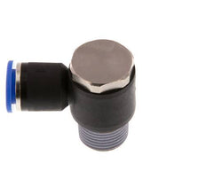 12mm x R1/2'' 90 graden L-vorm Messing/PA 66 Insteekfitting Buitendraad Draaibaar NBR