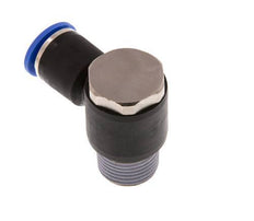 12mm x R1/2'' 90 graden L-vorm Messing/PA 66 Insteekfitting Buitendraad Draaibaar NBR
