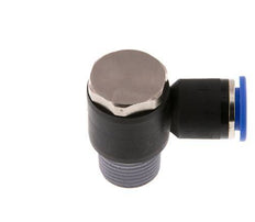 12mm x R1/2'' 90 graden L-vorm Messing/PA 66 Insteekfitting Buitendraad Draaibaar NBR