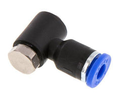 4mm x M 5 90 graden L-vorm Messing/PA 66 Insteekfitting Buitendraad Draaibaar NBR [2 Stuks]