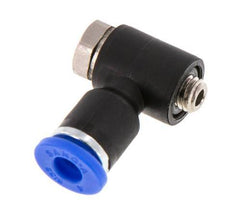 4mm x M 5 90deg Elbow L-shape Push-in Fitting with Male Threads Brass/PA 66 NBR Rotatable [2 Pieces]