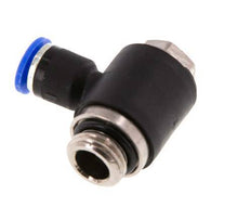 6mm x G1/4'' 90 graden L-vorm Messing/PA 66 Insteekfitting Buitendraad Draaibaar NBR [2 Stuks]
