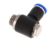 8mm x G1/4'' 90 graden L-vorm Messing/PA 66 Insteekfitting Buitendraad Draaibaar NBR [2 Stuks]