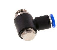 8mm x G1/4'' 90 graden L-vorm Messing/PA 66 Insteekfitting Buitendraad Draaibaar NBR [2 Stuks]