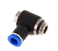8mm x G1/4'' 90 graden L-vorm Messing/PA 66 Insteekfitting Buitendraad Draaibaar NBR [2 Stuks]