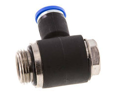 8mm x G3/8'' 90 graden L-vorm Messing/PA 66 Insteekfitting Buitendraad Draaibaar NBR [2 Stuks]