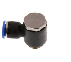 10mm x G3/8'' 90 graden L-vorm Messing/PA 66 Insteekfitting Buitendraad Draaibaar NBR [2 Stuks]