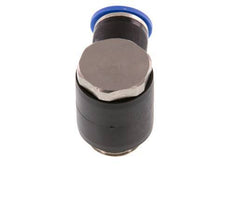 10mm x G3/8'' 90deg Elbow L-shape Push-in Fitting with Male Threads Brass/PA 66 NBR Rotatable [2 Pieces]