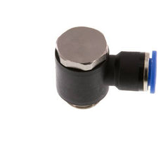 10mm x G3/8'' 90 graden L-vorm Messing/PA 66 Insteekfitting Buitendraad Draaibaar NBR [2 Stuks]