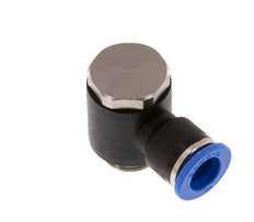 10mm x G3/8'' 90 graden L-vorm Messing/PA 66 Insteekfitting Buitendraad Draaibaar NBR [2 Stuks]