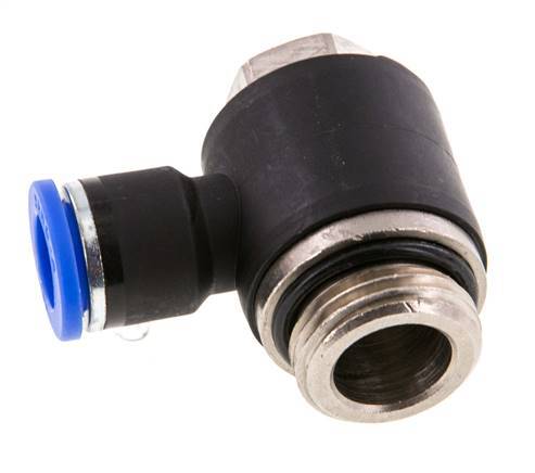 10mm x G1/2'' 90 graden L-vorm Messing/PA 66 Insteekfitting Buitendraad Draaibaar NBR