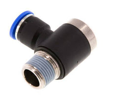 10mm x R3/8'' 90 graden L-vorm Messing/PA 66 Insteekfitting Buitendraad Binnenzeskant Draaibaar NBR