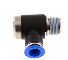 10mm x R3/8'' 90 graden L-vorm Messing/PA 66 Insteekfitting Buitendraad Binnenzeskant Draaibaar NBR