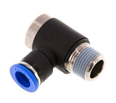 10mm x R3/8'' 90 graden L-vorm Messing/PA 66 Insteekfitting Buitendraad Binnenzeskant Draaibaar NBR
