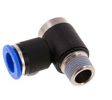 12mm x R3/8'' 90 graden L-vorm Messing/PA 66 Insteekfitting Buitendraad Binnenzeskant Draaibaar NBR