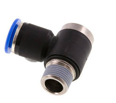 12mm x R3/8'' 90 graden L-vorm Messing/PA 66 Insteekfitting Buitendraad Binnenzeskant Draaibaar NBR