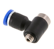 3mm x M 5 90 graden L-vorm Messing/PA 66 Insteekfitting Buitendraad Binnenzeskant Draaibaar NBR [2 Stuks]