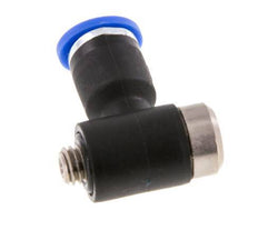 3mm x M 5 90 graden L-vorm Messing/PA 66 Insteekfitting Buitendraad Binnenzeskant Draaibaar NBR [2 Stuks]