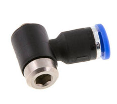 3mm x M 5 90 graden L-vorm Messing/PA 66 Insteekfitting Buitendraad Binnenzeskant Draaibaar NBR [2 Stuks]
