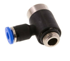 4mm x G1/8'' 90 graden L-vorm Messing/PA 66 Insteekfitting Buitendraad Binnenzeskant Draaibaar NBR [2 Stuks]