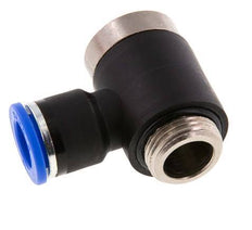 10mm x G3/8'' 90 graden L-vorm Messing/PA 66 Insteekfitting Buitendraad Binnenzeskant Draaibaar NBR