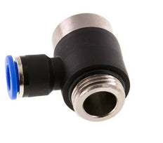 10mm x G1/2'' 90 graden L-vorm Messing/PA 66 Insteekfitting Buitendraad Binnenzeskant Draaibaar NBR