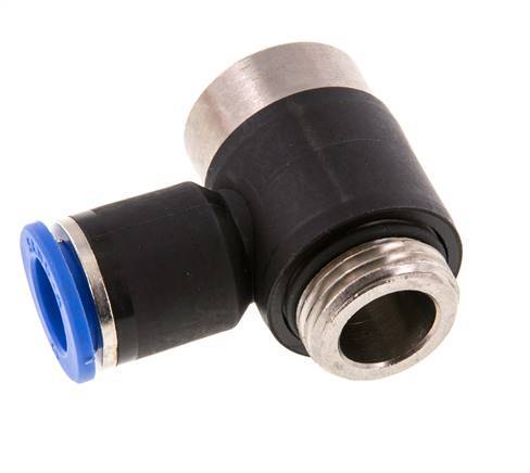 12mm x G1/2'' 90 graden L-vorm Messing/PA 66 Insteekfitting Buitendraad Binnenzeskant Draaibaar NBR