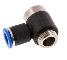 12mm x G1/2'' 90 graden L-vorm Messing/PA 66 Insteekfitting Buitendraad Binnenzeskant Draaibaar NBR