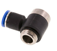 12mm x G1/2'' 90 graden L-vorm Messing/PA 66 Insteekfitting Buitendraad Binnenzeskant Draaibaar NBR