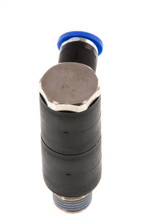 4mm x R1/8'' 2-way Manifold Messing/PA 66 Insteekfitting Buitendraad Draaibaar NBR