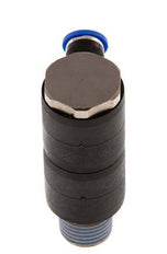 4mm x R1/4'' 2-way Manifold Messing/PA 66 Insteekfitting Buitendraad Draaibaar NBR