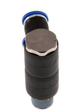8mm x R1/4'' 2-way Manifold Messing/PA 66 Insteekfitting Buitendraad Draaibaar NBR
