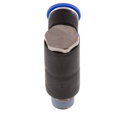 10mm x R1/4'' 2-way Manifold Messing/PA 66 Insteekfitting Buitendraad Draaibaar NBR