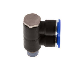 10mm x R1/4'' 2-way Manifold Messing/PA 66 Insteekfitting Buitendraad Draaibaar NBR