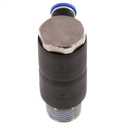 8mm x R1/2'' 2-way Manifold Messing/PA 66 Insteekfitting Buitendraad Draaibaar NBR