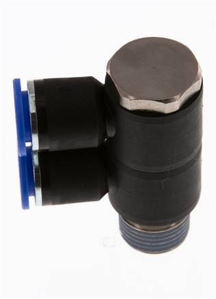 12mm x R1/2'' 2-way Manifold Messing/PA 66 Insteekfitting Buitendraad Draaibaar NBR