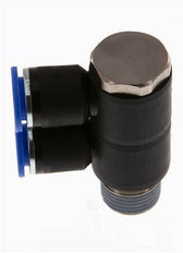 12mm x R1/2'' 2-way Manifold Messing/PA 66 Insteekfitting Buitendraad Draaibaar NBR