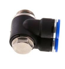 10mm x G3/8'' Double 90deg Elbow Messing/PA 66 Insteekfitting Buitendraad Draaibaar NBR